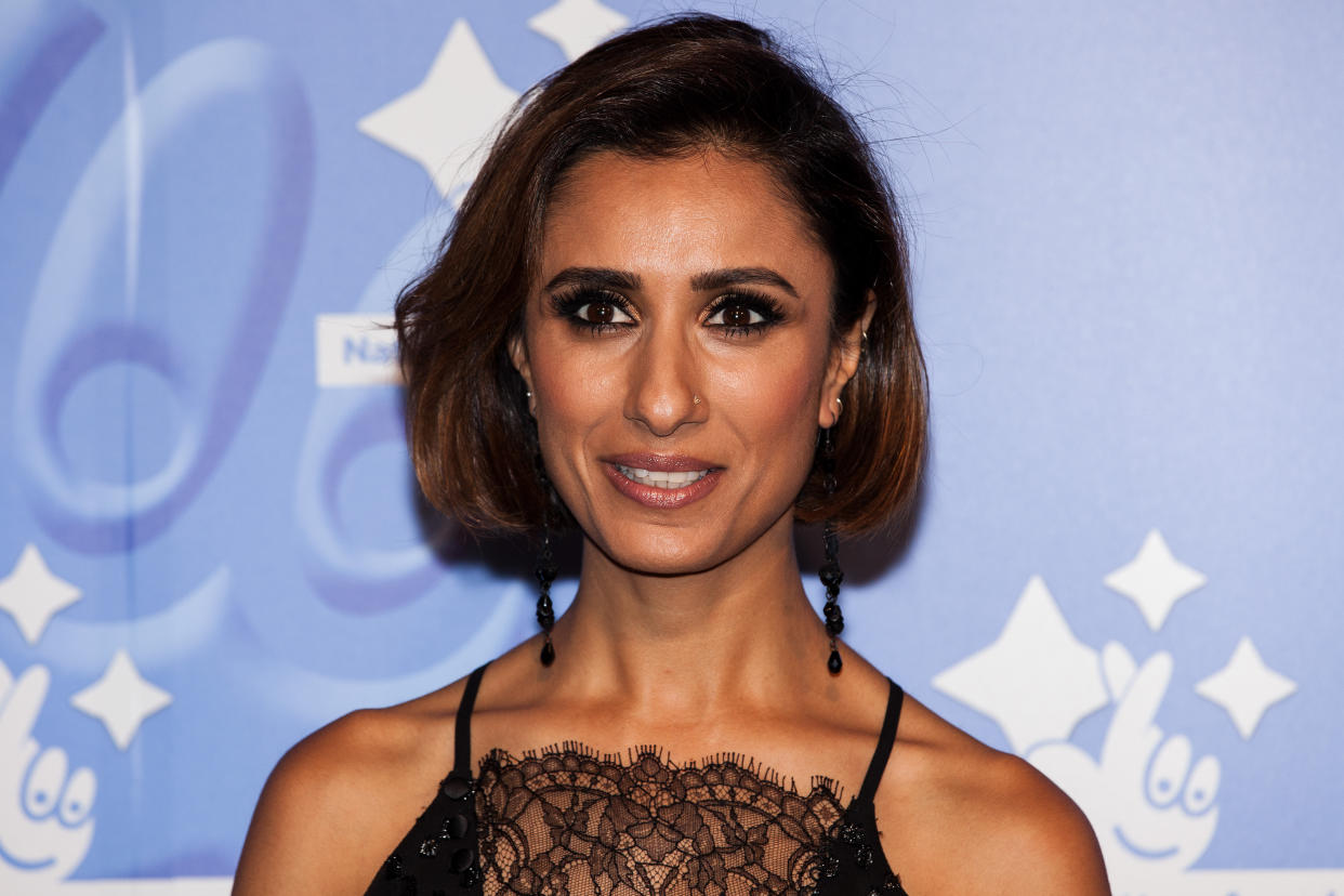 TV Presenter Anita Rani poses for photographers upon arrival at the National Lottery Awards, in central London, Friday, Sept. 9, 2016. (Photo by Grant Pollard/Invision/AP)