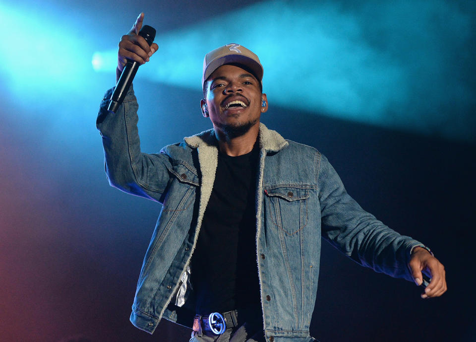 <p>Chance the Rapper performs onstage during the 2017 Firefly Music Festival on June 17, 2017 in Dover, Delaware. (Photo by Kevin Mazur/Getty Images for Firefly) </p>