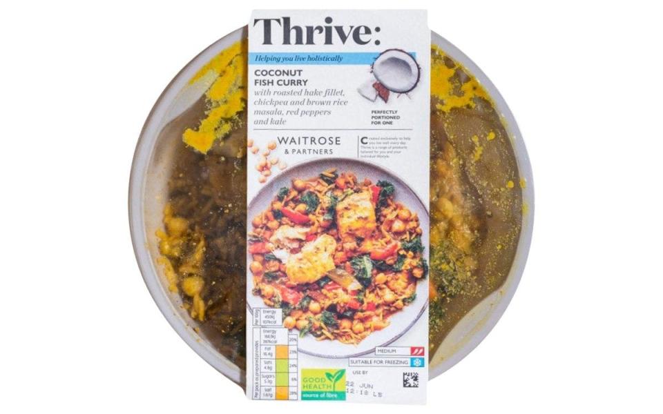 Waitrose Thrive, Coconut Fish Curry