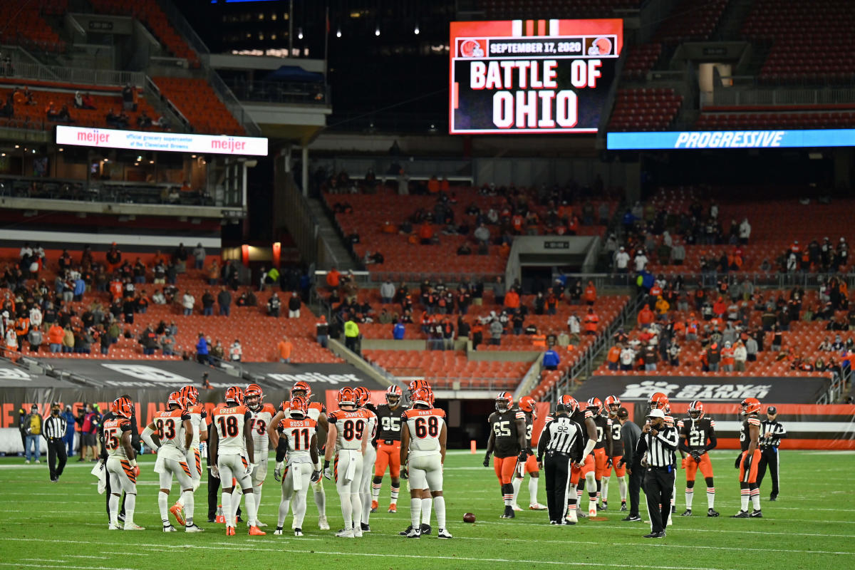 Fight breaks out at Browns-Bengals game despite limited crowd