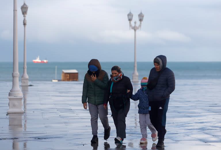 Frío extremo en Mar del Plata