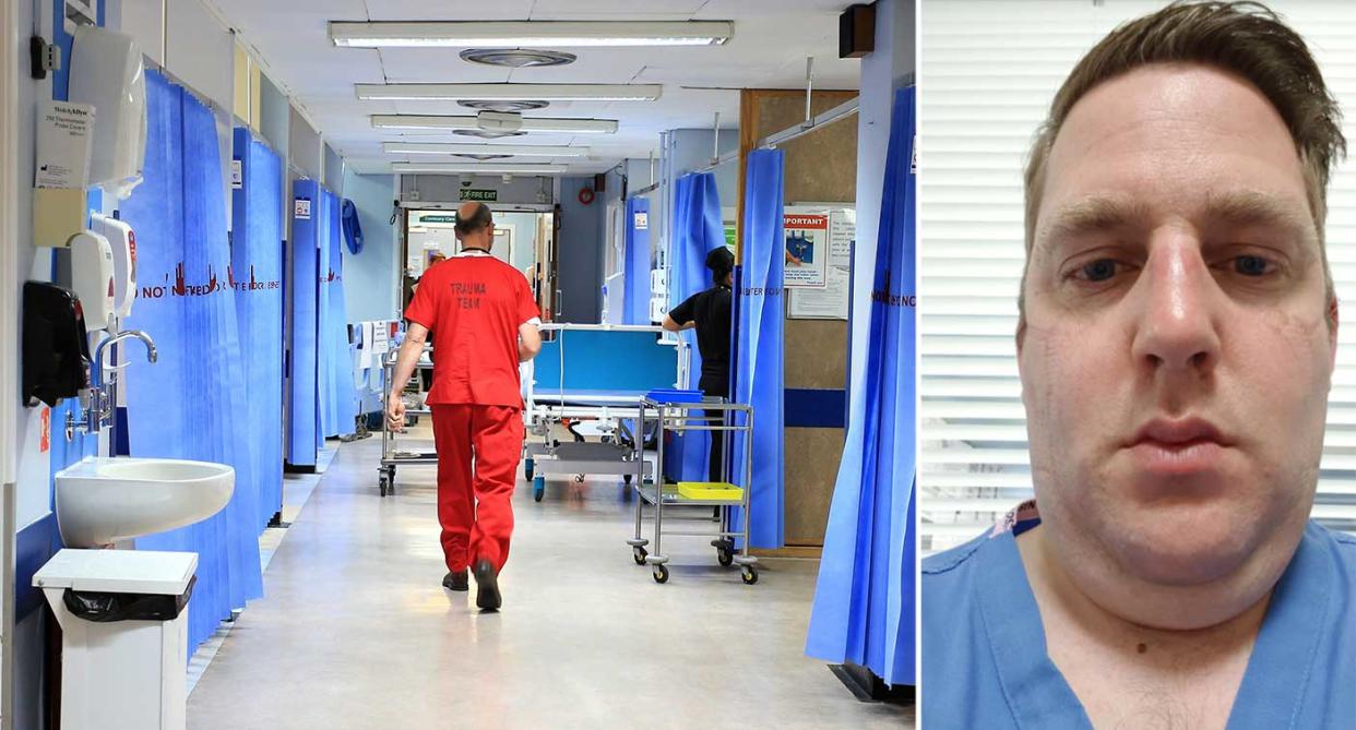 Frontline NHS workers, such as Matt Smith, have described the challenges that the pandemic has brought. (PA)