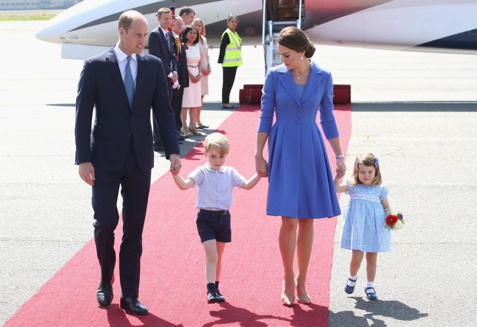 Once he turns 12, George and will not be allowed to travel with his parents as both he and William are heirs to the throne. Source: Getty