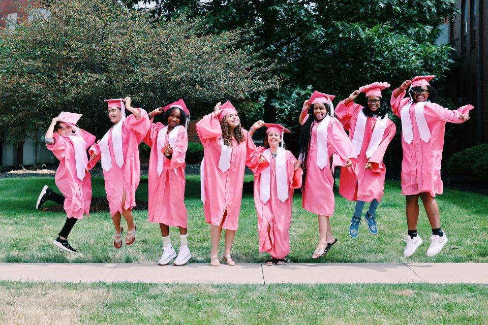 The She Elevates Academy includes a graduation ceremony for girls who successfully complete the program