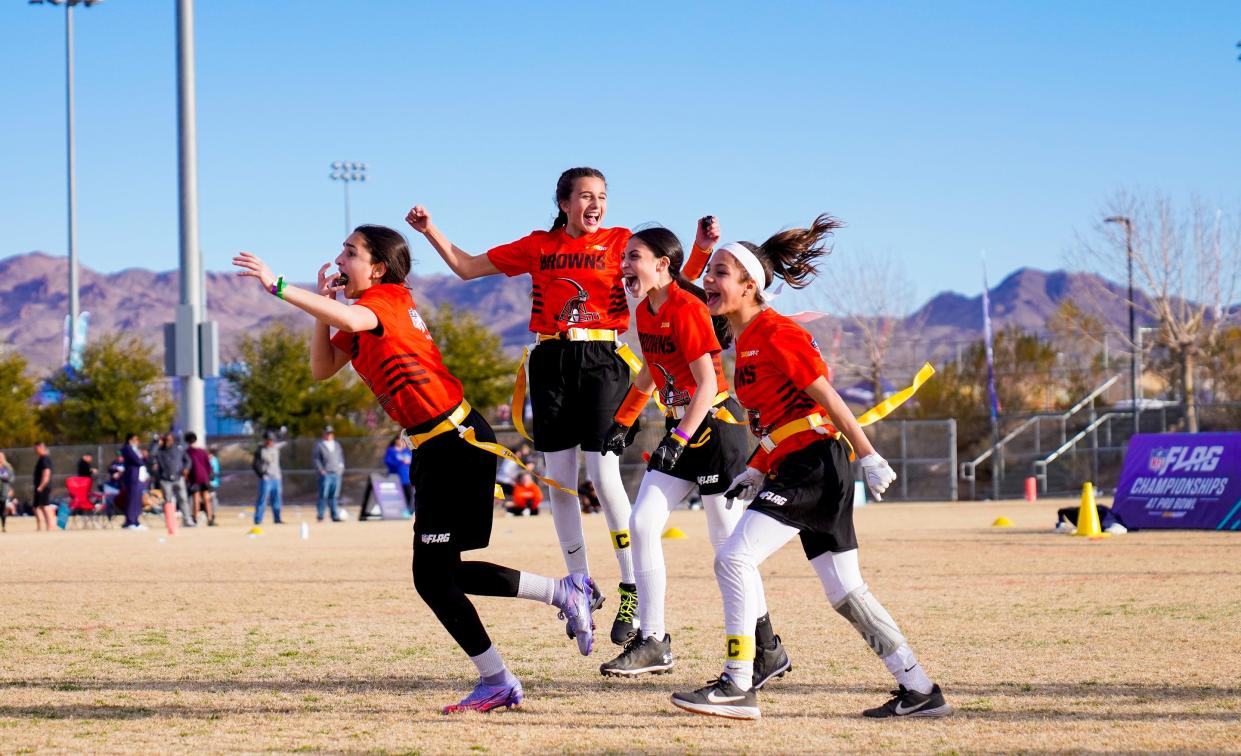 Students playing flag football. While "winning is everything" may be a good approach for team sports, it's not a great way to run for elected office.