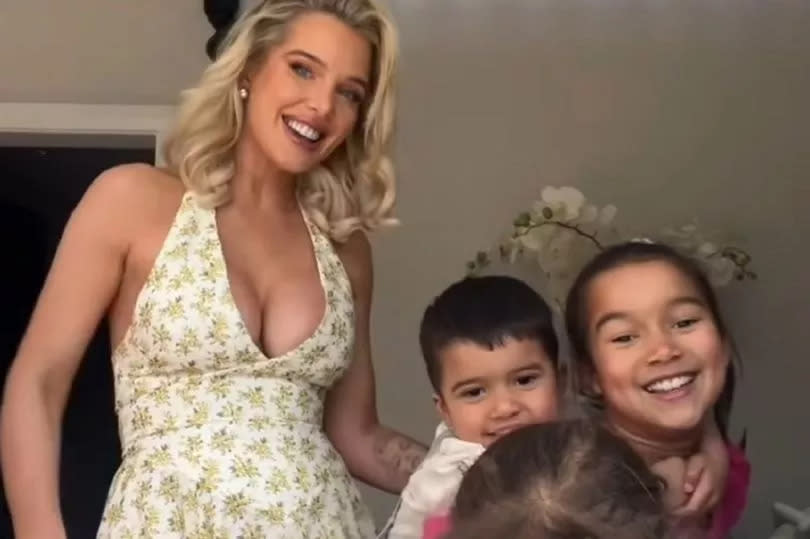 Helen was looking back at times with her children amid her time away working -Credit:Helen Flanagan Instagram