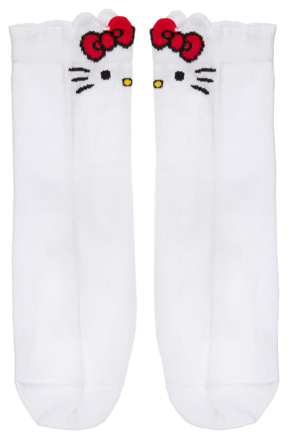 <p>ASOS x Hello Kitty 3D face socks, £3.50</p><p><a rel="nofollow noopener" href="http://www.asos.com/women/" target="_blank" data-ylk="slk:COMING SOON;elm:context_link;itc:0;sec:content-canvas" class="link ">COMING SOON</a><br></p>