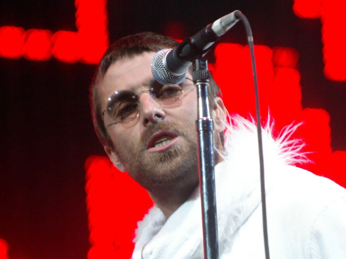 Liam Gallagher performing as part of Oasis at Glastonbury 2024 (Getty Images)