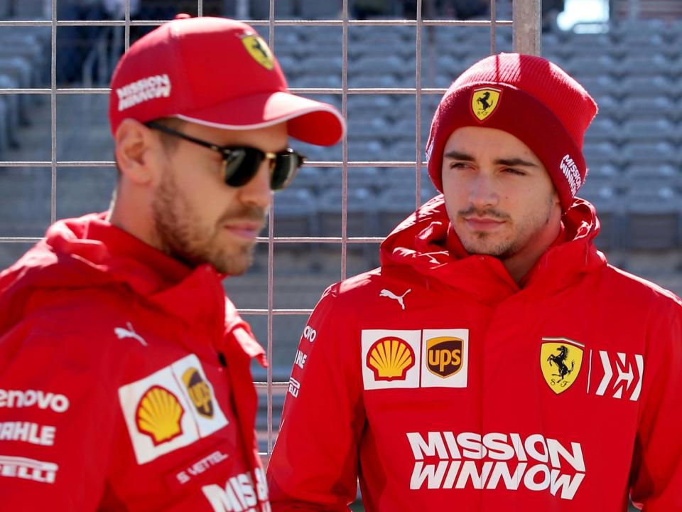 Charles Leclerc and Sebastian Vettel: Getty