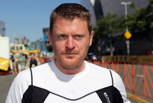 File photo shows Floyd Landis at the 2010 Tour of California in 2010 in Los Angeles, California. Lance Armstrong has countered that witnesses, such as admitted dope cheat Landis, aren't credible, while others may have grudges against him