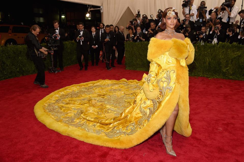 rihanna fashion evolution  met gala