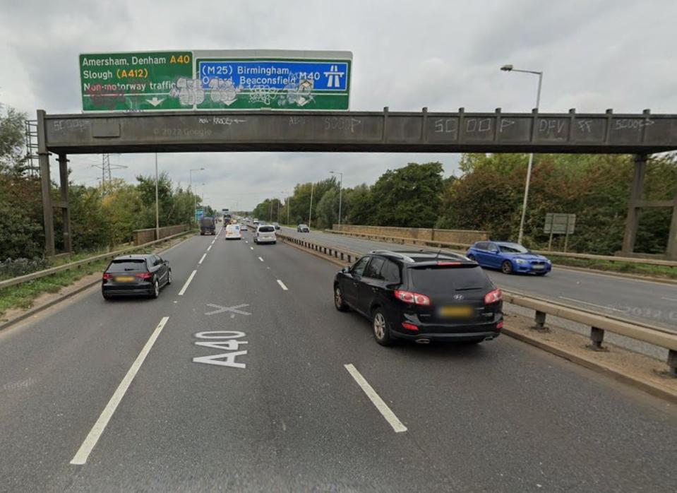 Male pedestrian dies after being hit by lorry on A40 in west London