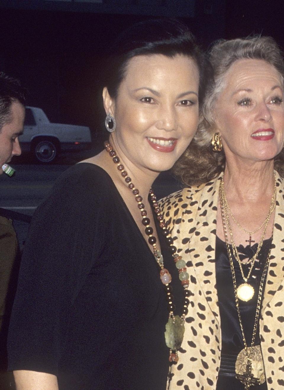 Actress Kieu Chinh and actress Tippi Hedren at the screening of "The Joy Luck Club" on August 28, 1993 at the Crest Theater in Westwood, California