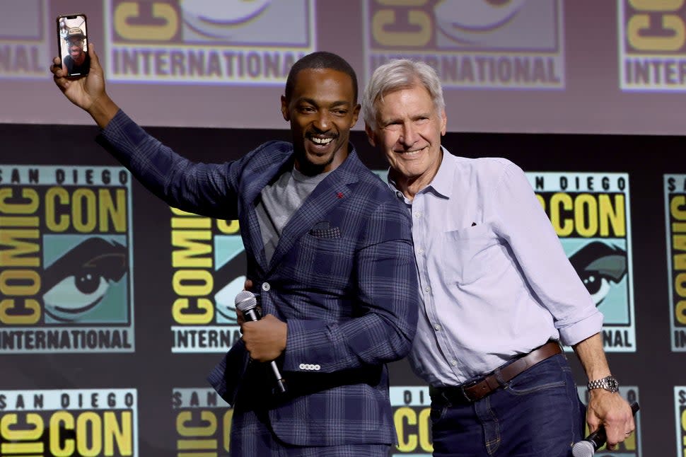 Anthony Mackie and Harrison Ford