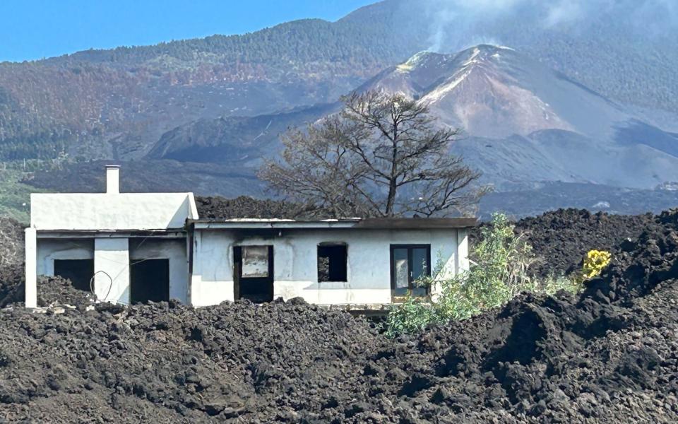 Writer and broadcaster Kate Humble visits La Palma Cumbre Vieja volcano aftermath - Ludo Graham
