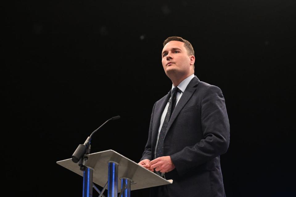 Shadow health secretary Wes Streeting slammed the government’s ‘neglect’ of the NHS (Getty)
