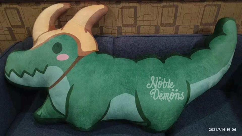 Alligator Loki body pillow