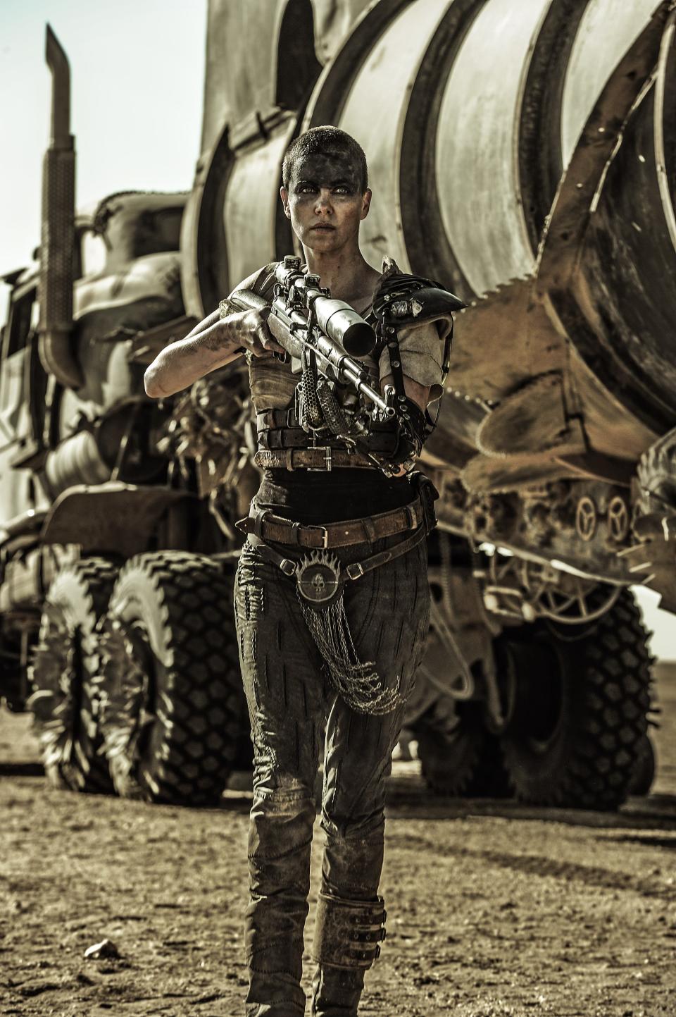 Charlize Theron as Imperator Furiosa in "Mad Max: Fury Road."