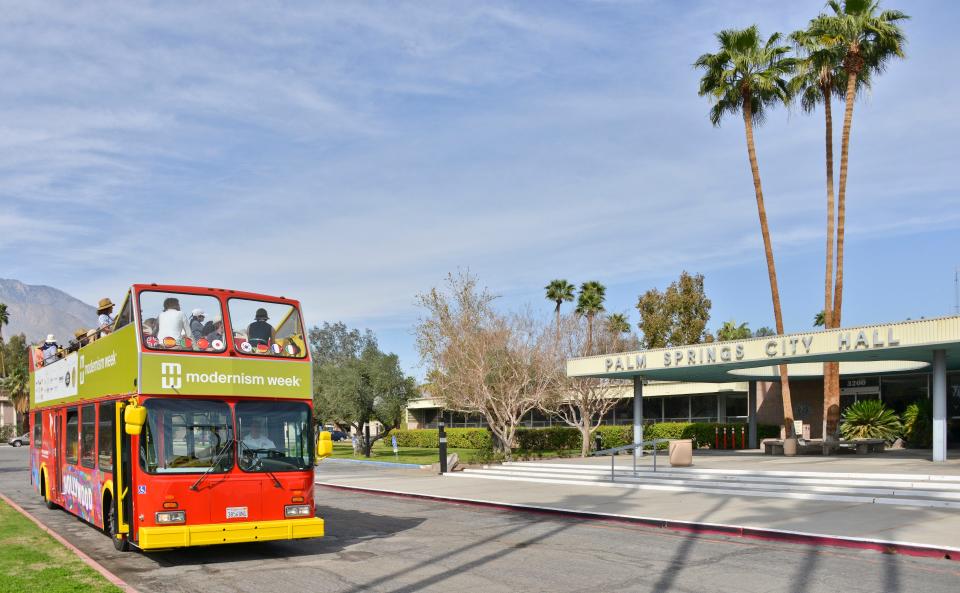 Modernism Week's premier double decker architectural bus tour is sold out, but there are other events with remaining tickets.