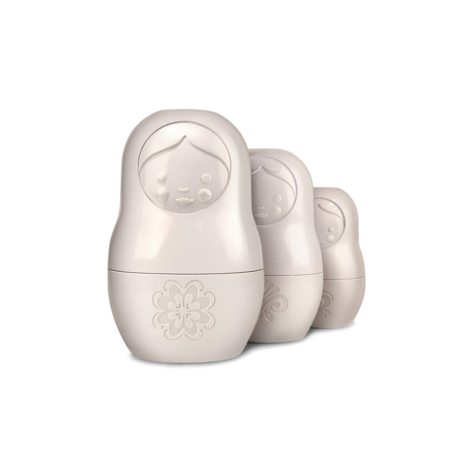 White Matryoshka Dry Measuring Cups