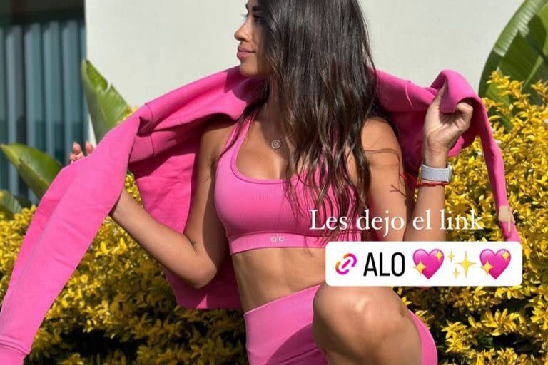 Antonela Roccuzzo sorprendió a sus seguidores al lucir una cinta roja contra 