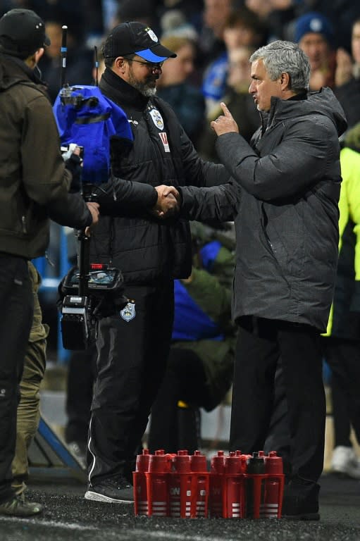 Now hear this: Jose Mourinho chats with Huddersfield coach David Wagner