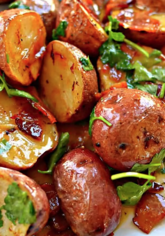 <p>Small Town Woman</p><p>This delectable honey mustard red potato salad combines roasted red potatoes, crisp bacon and a mouthwatering good honey mustard vinaigrette that is drizzled over the top.</p><p><strong>Get the recipe: <a href="https://www.smalltownwoman.com/warm-bacon-honey-mustard-potato-salad/" rel="nofollow noopener" target="_blank" data-ylk="slk:Honey Mustard Red Potato Salad;elm:context_link;itc:0;sec:content-canvas" class="link rapid-noclick-resp">Honey Mustard Red Potato Salad</a></strong></p>