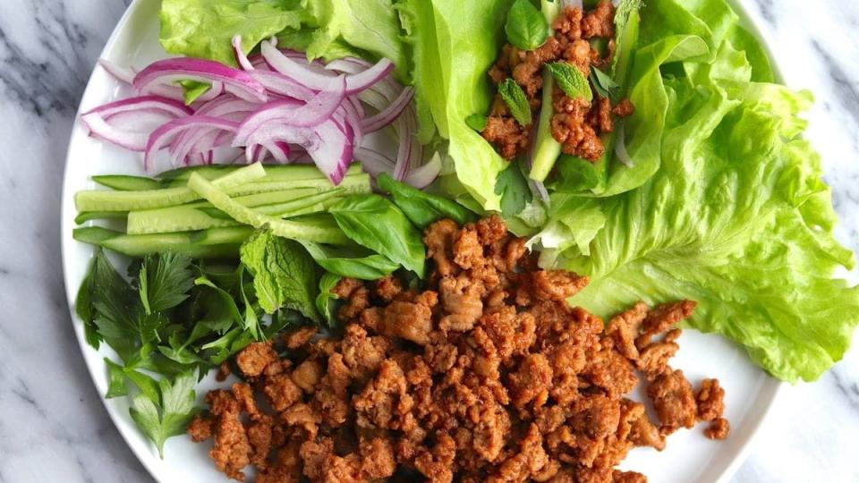 ground turkey lettuce wraps