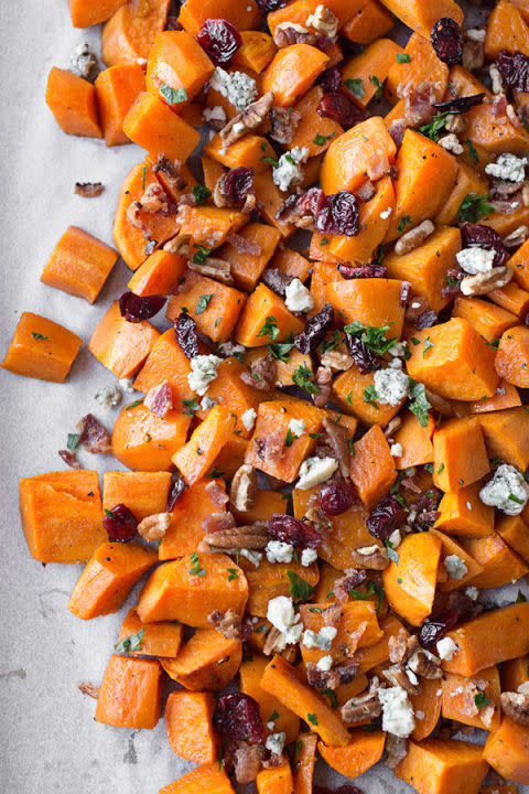 Warm Roasted Sweet Potato Salad