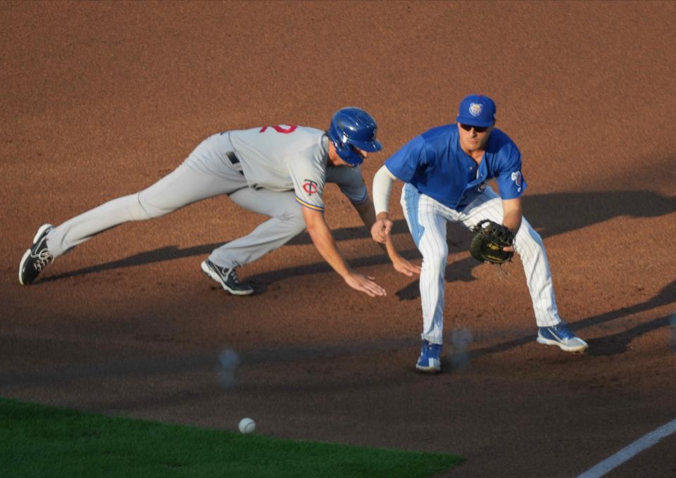 Iowa Cubs first baseman Matt Mervis has had a breakout season in 2022.