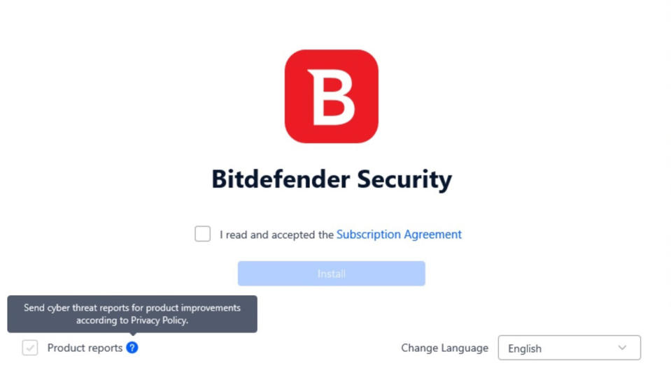 Bitdefender Antivirus Plus app screen shot