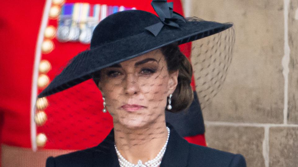 Kate Middleton at the late Queen's funeral