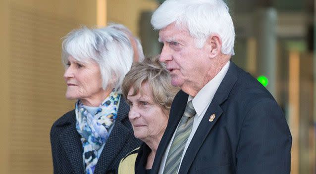 Geoff Dickie, pictured here with his wife Priscilla, has made the formal request in court to remove his son-in-law from his murdered daughter's estate. Source: AAP