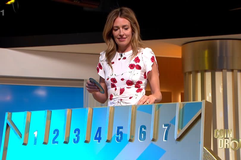 Cat took control of the Coin Drop board -Credit:ITV