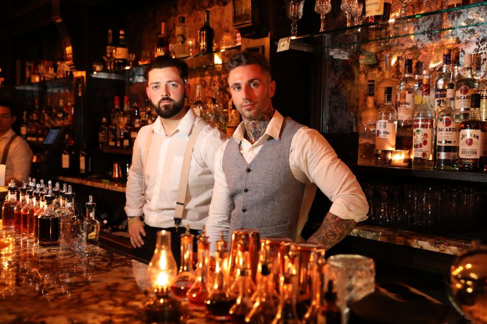 James Brennan and Daniel Cahill, co-owners of the Blind Pig of Westchester, a Prohibition style bar in White Plains, Jan. 7, 2020.