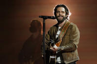 Thomas Rhett performs at the 56th annual Academy of Country Music Awards on Saturday, April 17, 2021, at the Grand Ole Opry in Nashville, Tenn. The awards show airs on April 18 with both live and prerecorded segments. (AP Photo/Mark Humphrey)