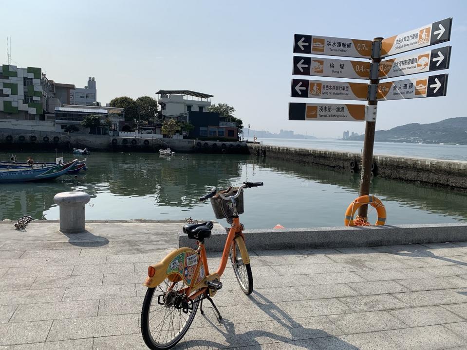 淡水第一漁港自行車道。   圖：新北漁業處／提供