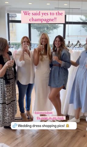 <p>The pioneer woman/instagram</p> Paige Drummond goes wedding dress shopping