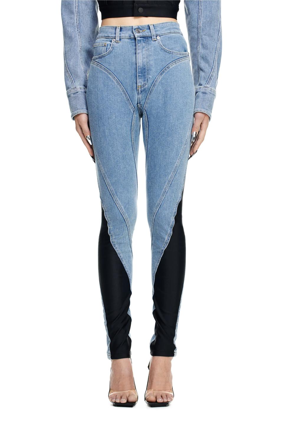 Mugler x H&M Spiral-Panel Jeans