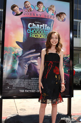Julia Winter at the LA premiere of Warner Bros. Pictures' Charlie and the Chocolate Factory