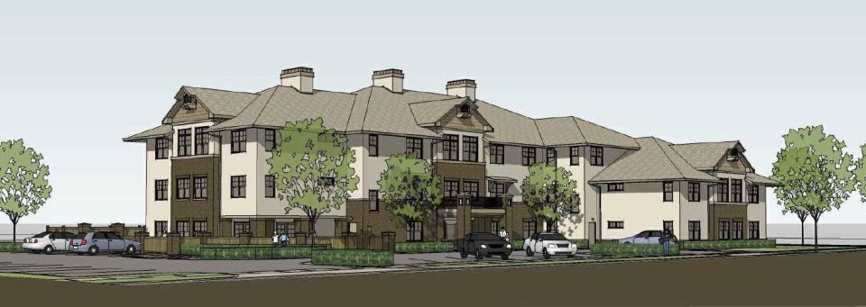 A rendering of the Shasta Lake Veterans Village that is planned for the corner of Locust and Meade in Shasta Lake.