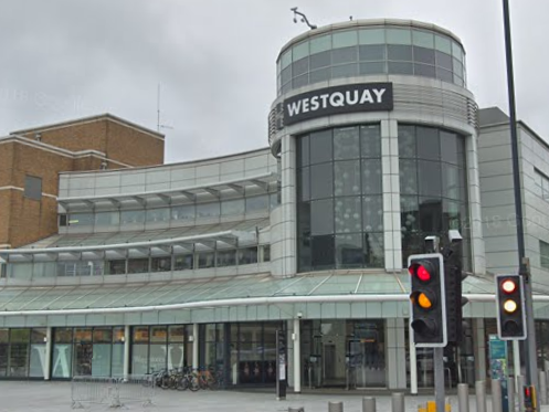 A man has been charged with raping a woman in the area at Westquay shopping centre in Southampton: Google Maps