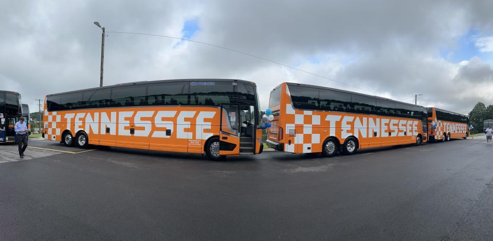 Premier Transportation – East Tennessee’s top-tier coach service, trusted by the UT Volunteers – recently hosted “Breakfast & Buses” at their company headquarters in North Knoxville. Aug. 15, 2023