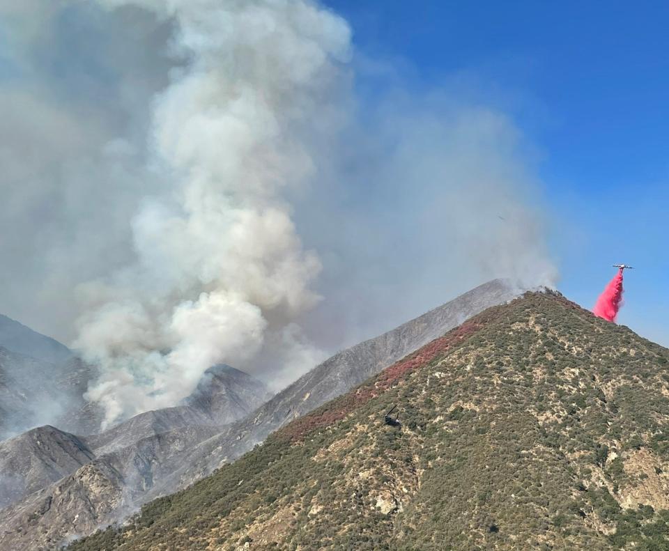 The Fork Fire ignited in the East Fork area of the Angeles National Forest on Friday, July 19, 2024.