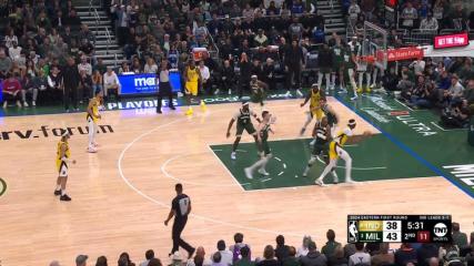 Myles Turner with a 2 Pt vs. Milwaukee Bucks