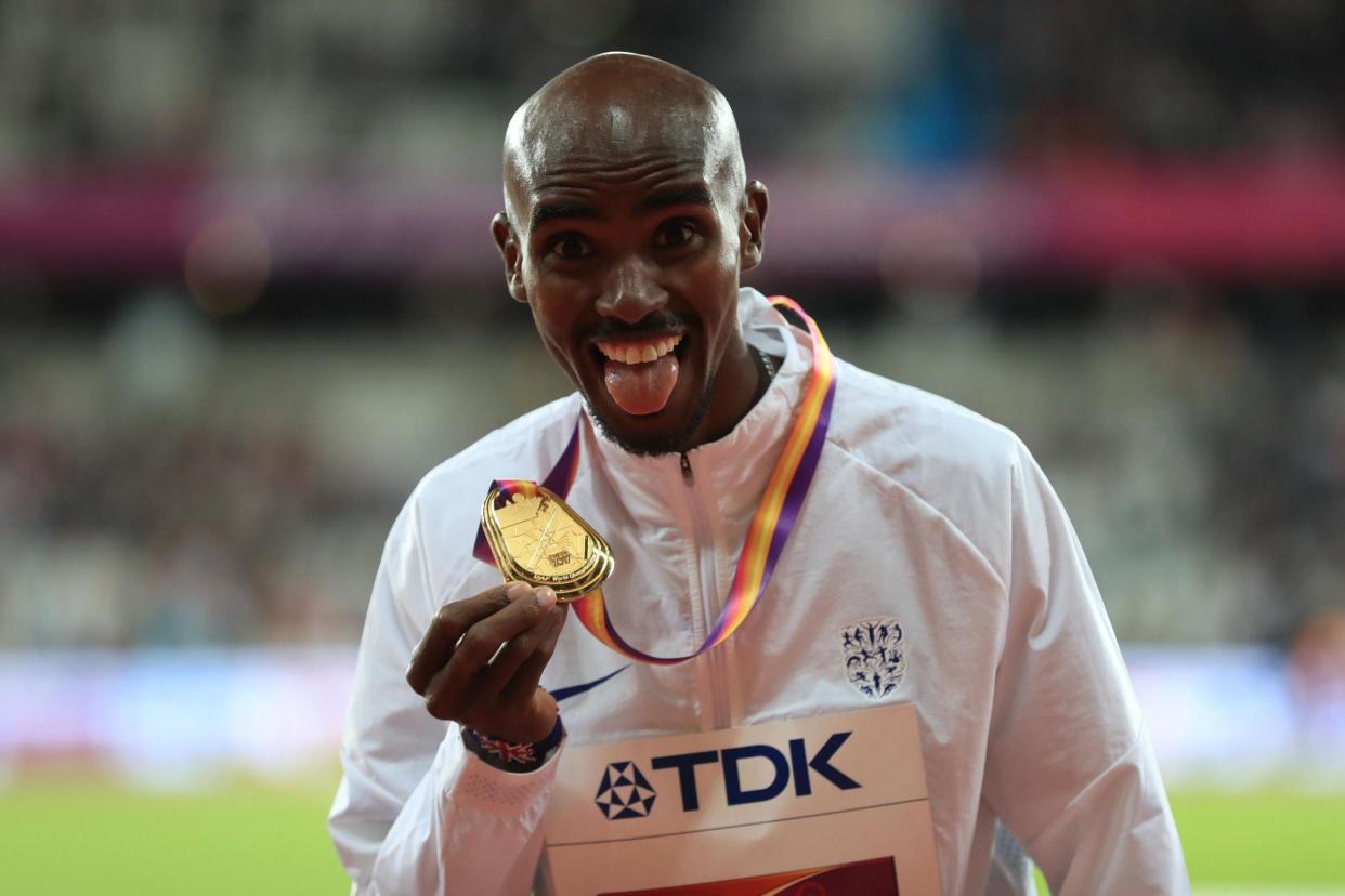 People's choice: Mo Farah won the BBC award despite having a relatively modest season on the track: PA