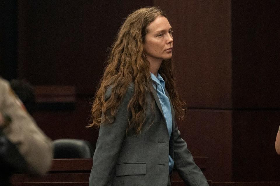 Kaitlin Armstrong leaves the courtroom after receiving a sentence of 90 years for the murder of Anna Moriah Wilson at the Blackwell-Thurman Criminal Justice Center on Friday, Nov. 17, 2023. Armstrong was found guilty of killing Anna Moriah Wilson in May 2022 and sentenced to 90 years in prison.