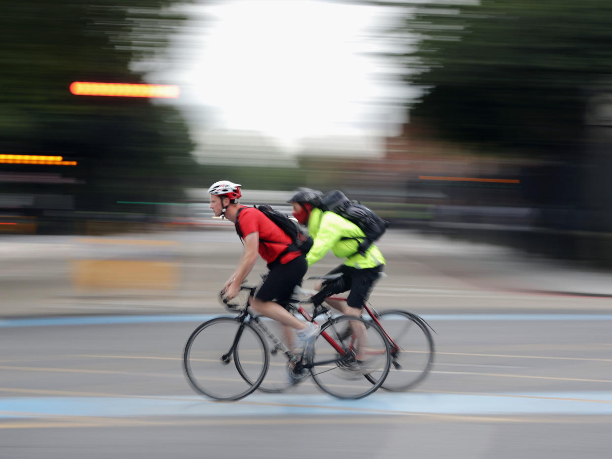 Every year more than 100 cyclists are killed and more than 3,000 seriously injured on British roads: Getty