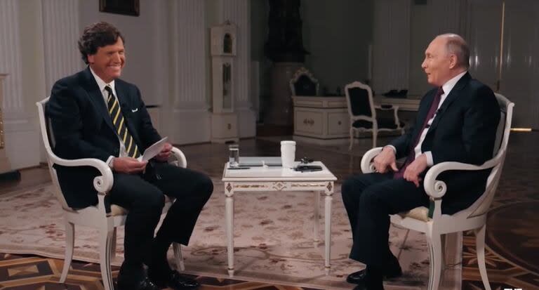 Putin en su diálogo con Carlson en el Kremlin
