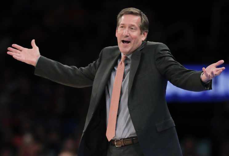 Knicks coach Jeff Hornacek is confused, and he's not the only one. (AP)